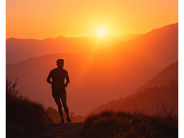 Corredor de maratón en competencia